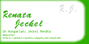 renata jeckel business card